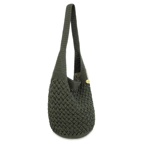 The Sak 120 Hobo - Hand Crochet - Moss Cozy Weave