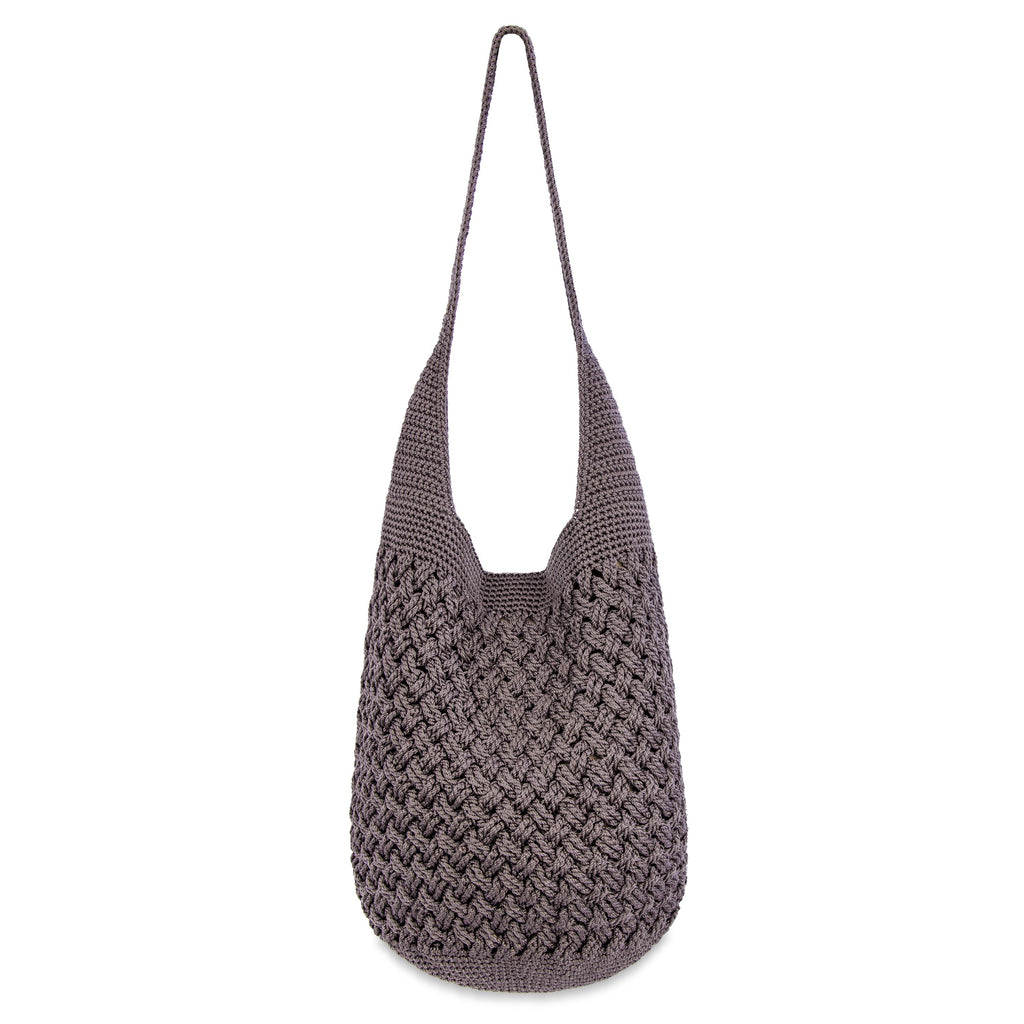 The Sak 120 Hobo - Hand Crochet - Mushroom Cozy Weave