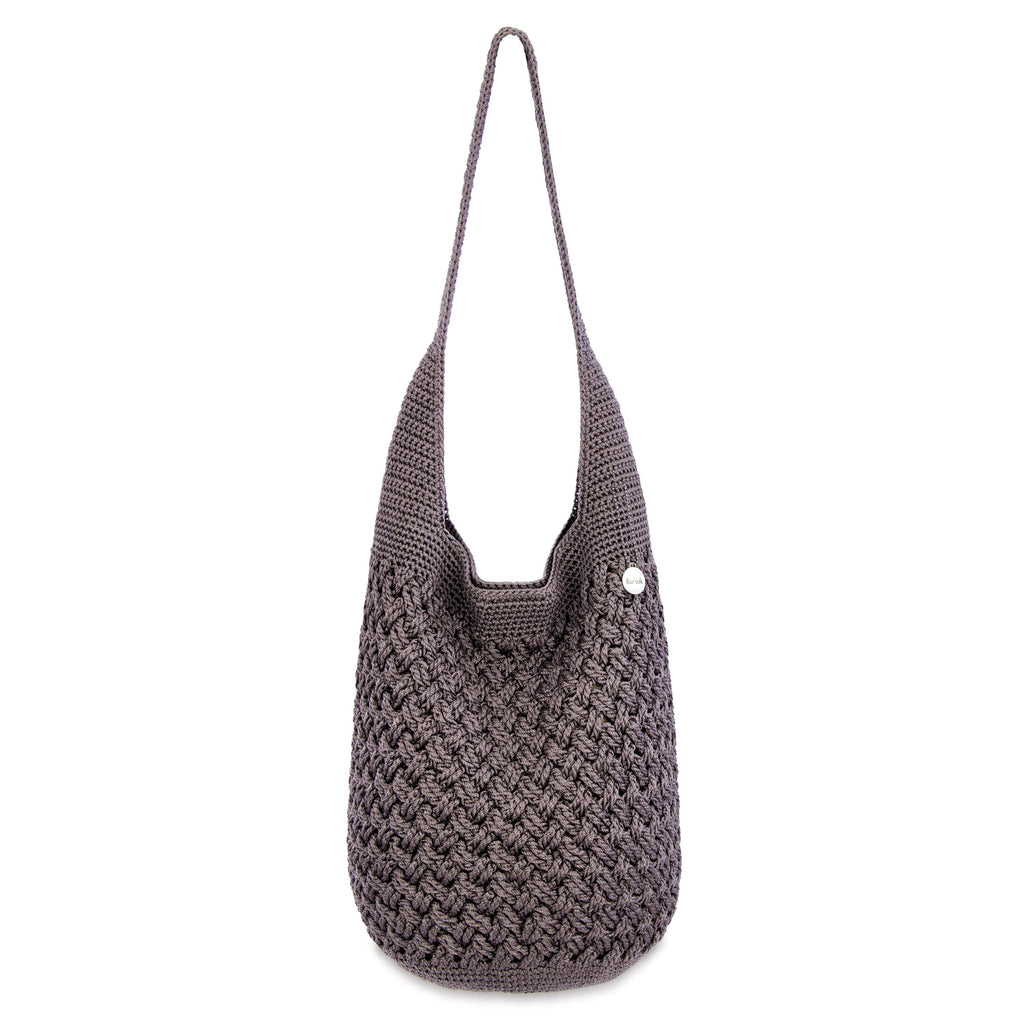 The Sak 120 Hobo - Hand Crochet - Mushroom Cozy Weave