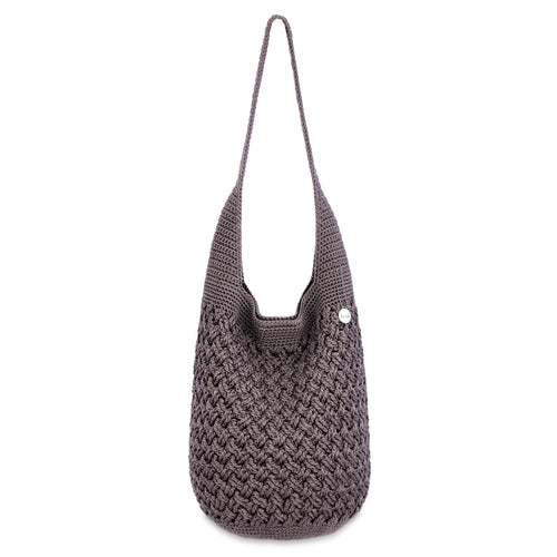 The Sak 120 Hobo - Hand Crochet - Mushroom Cozy Weave