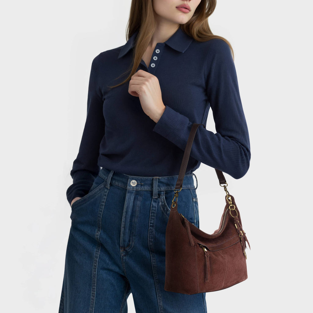 The Sak Alameda Hobo - Leather - Mahogany Suede