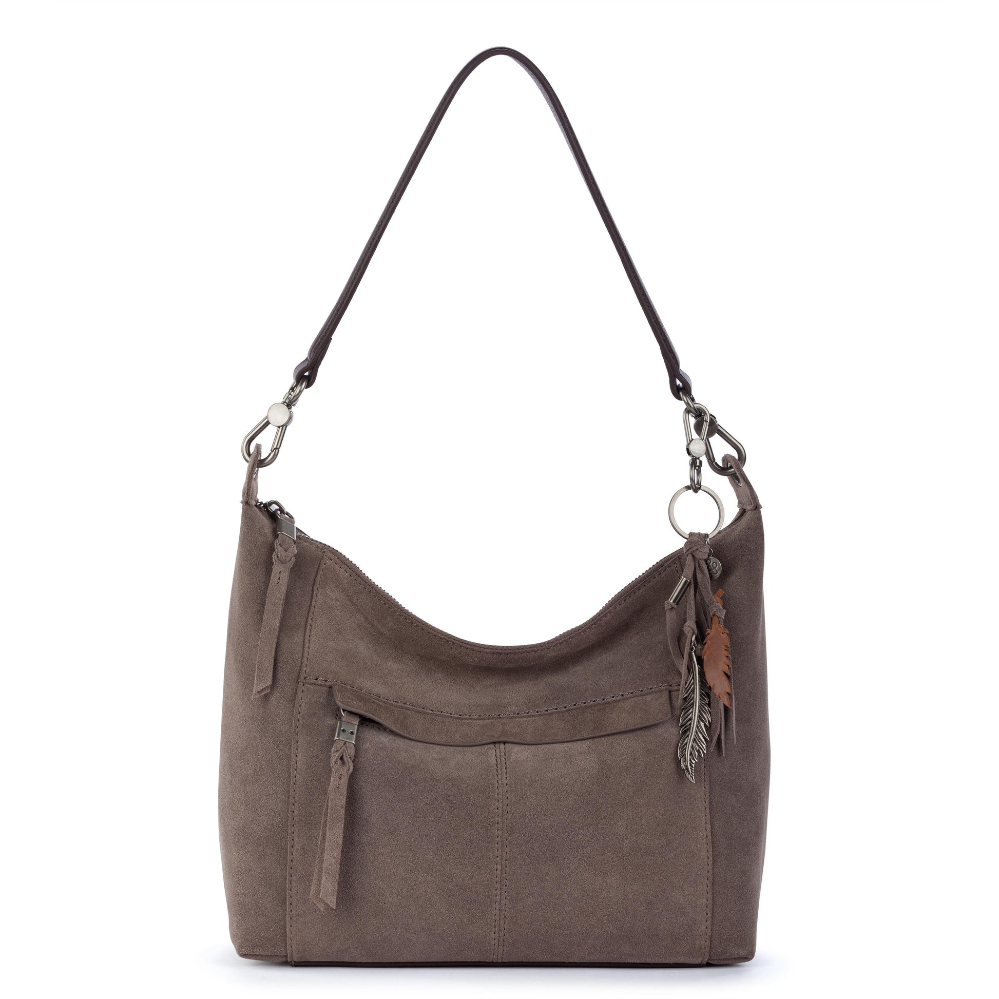 The Sak Alameda Hobo Leather - Mushroom Suede