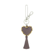 Yarnicharmz Dangle - Hand Crochet - Mushroom Tonal Heart