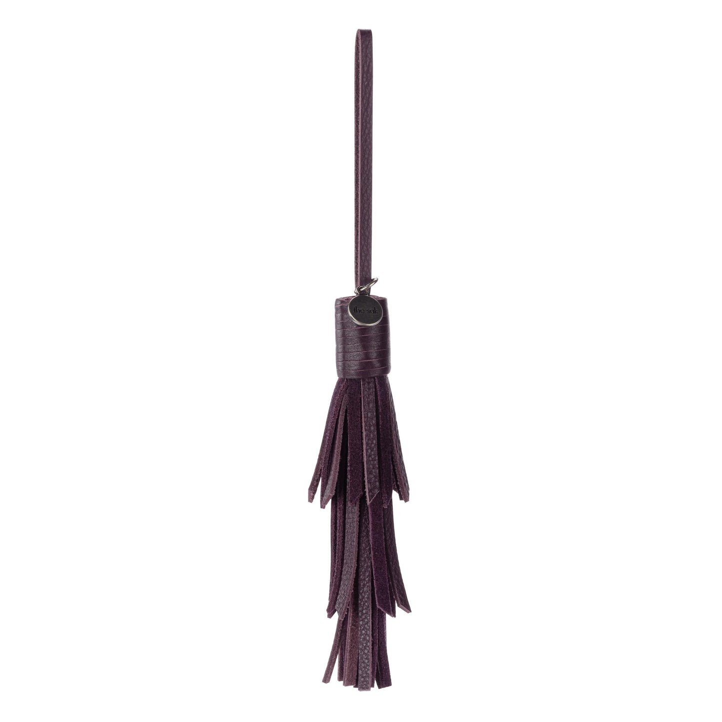 The Sak Cypress Tassel Dangle Leather - Aubergine