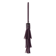 Cypress Tassel Dangle - Leather - Aubergine
