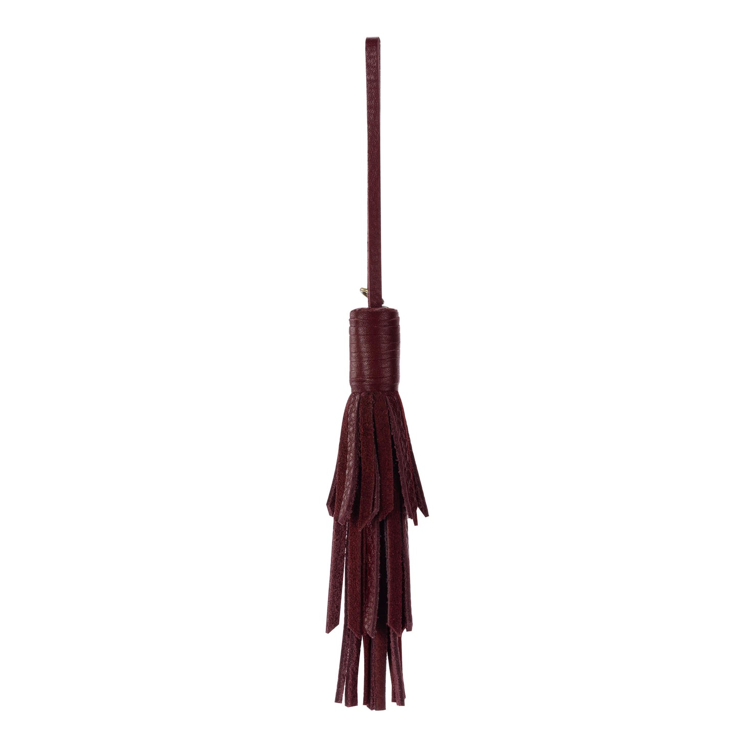 The Sak Cypress Tassel Dangle Leather - Black Cherry