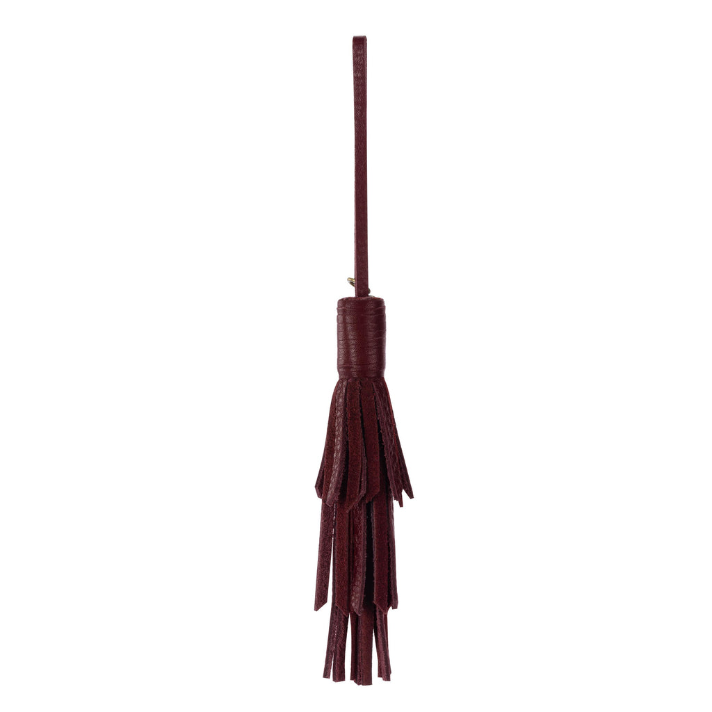 The Sak Cypress Tassel Dangle - Leather - Black Cherry