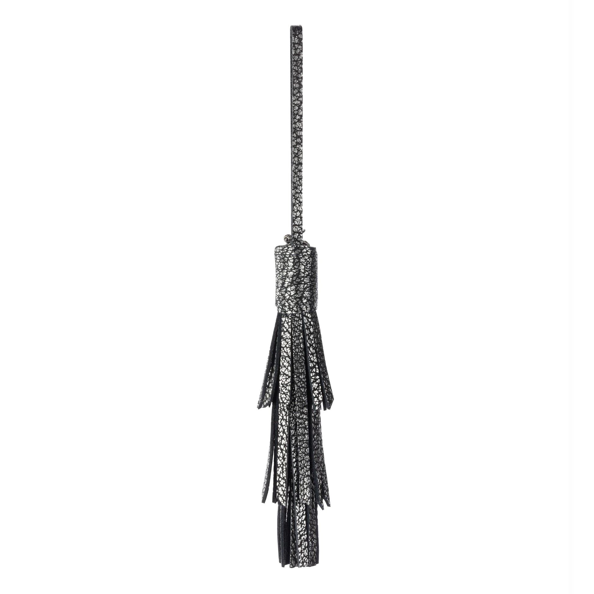 The Sak Cypress Tassel Dangle Leather - Dark Silver