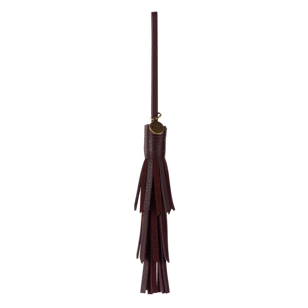 The Sak Cypress Tassel Dangle - Leather - Mahogany