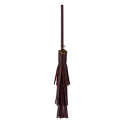 Cypress Tassel Dangle - Leather - Mahogany