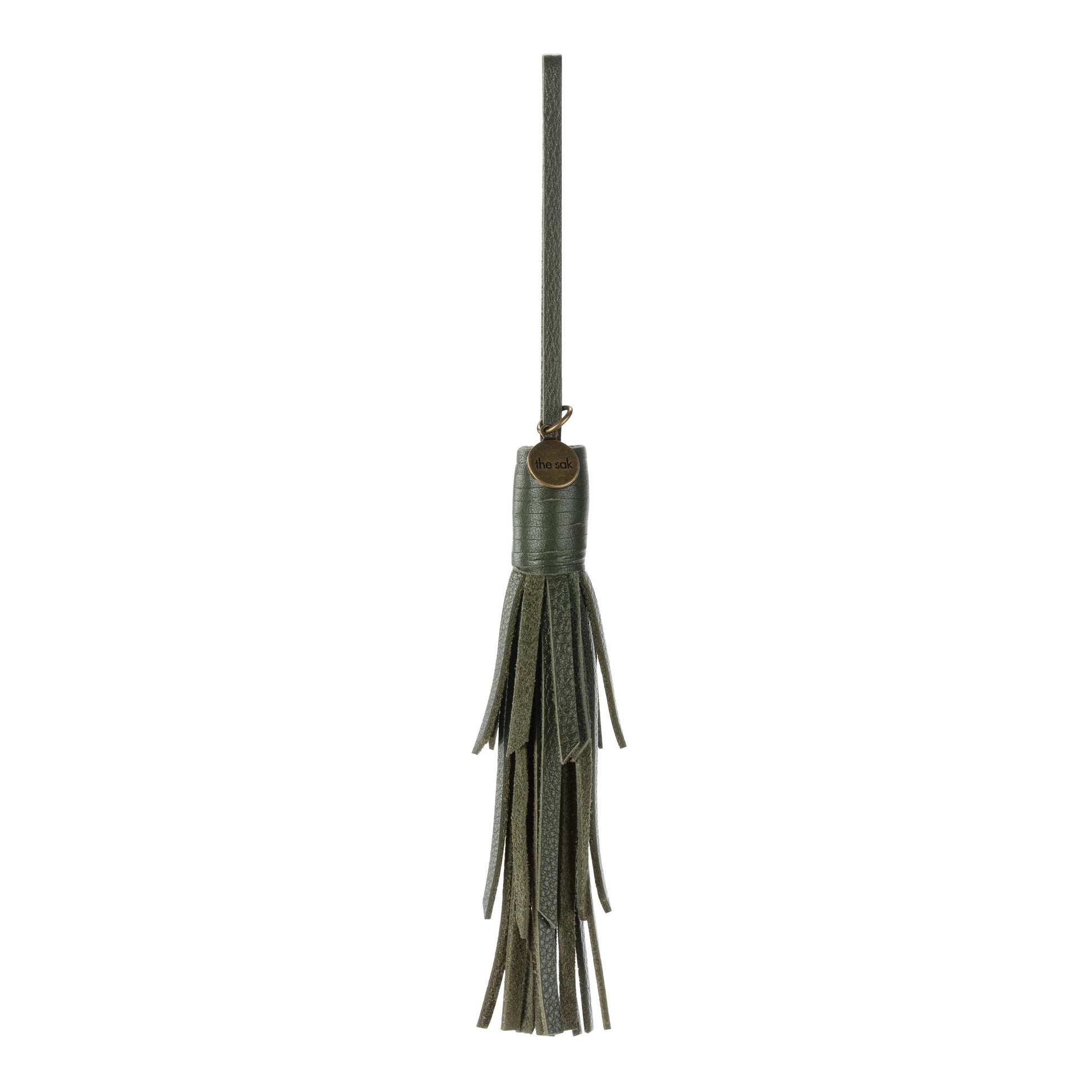 The Sak Cypress Tassel Dangle Leather - Moss