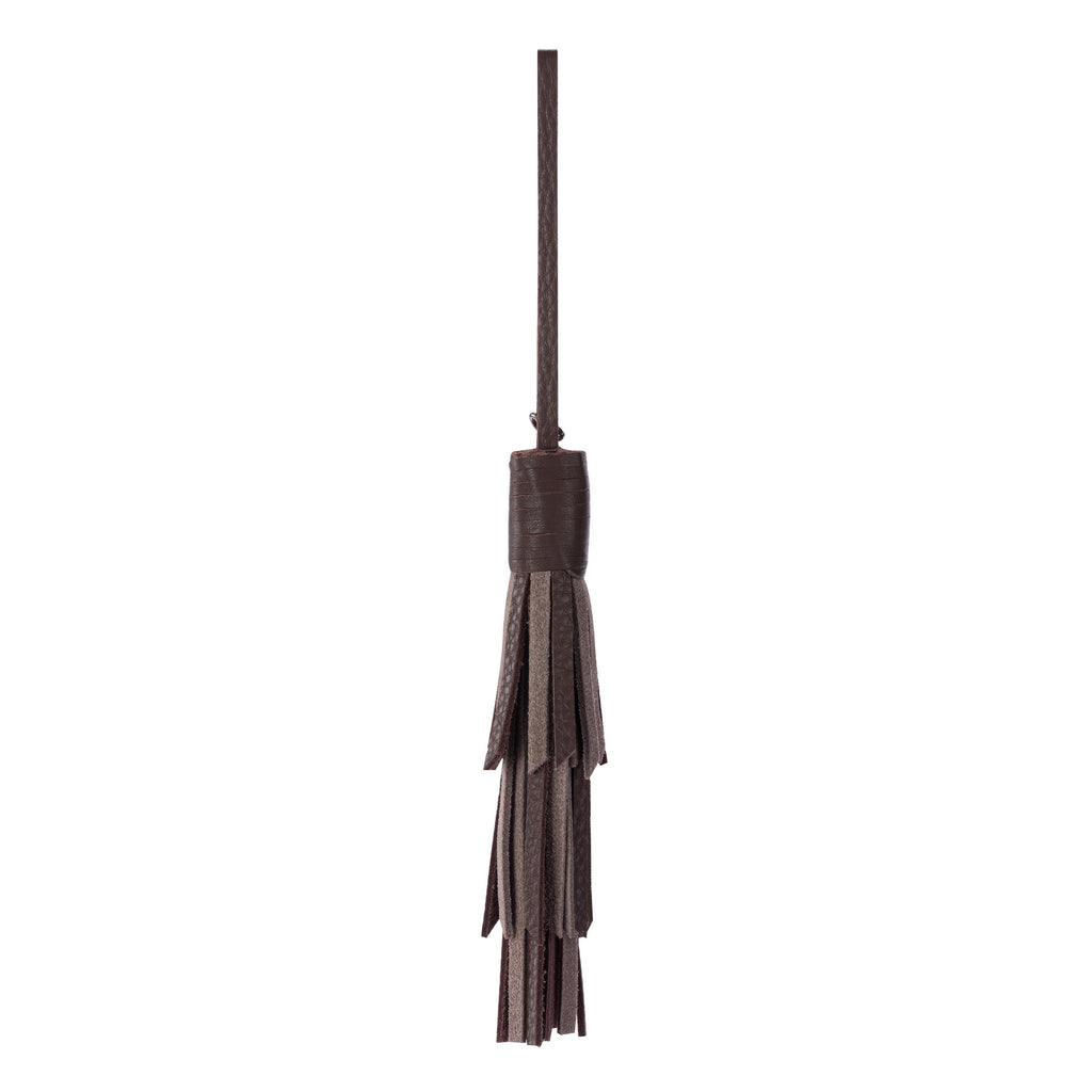 The Sak Cypress Tassel Dangle - Leather - Mushroom