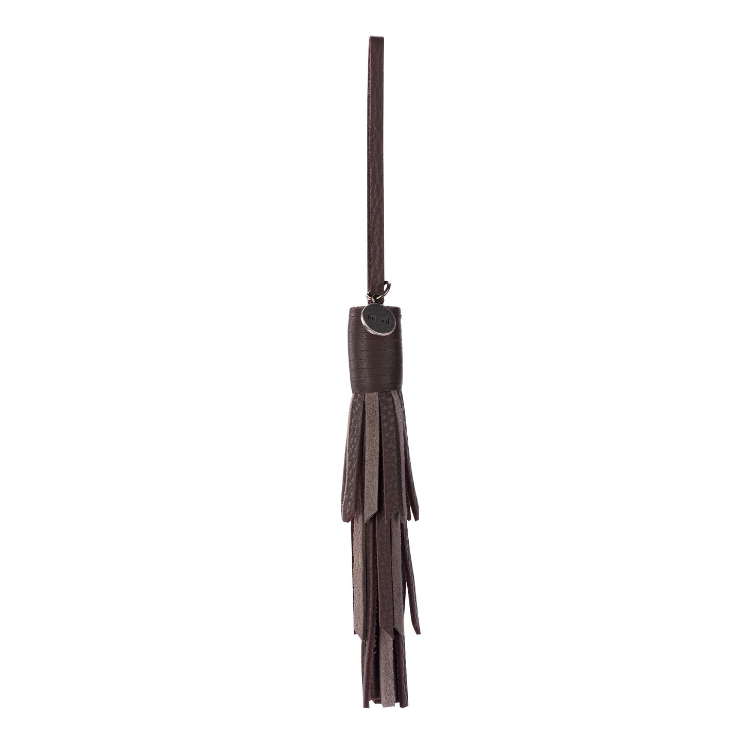 The Sak Cypress Tassel Dangle Leather - Mushroom