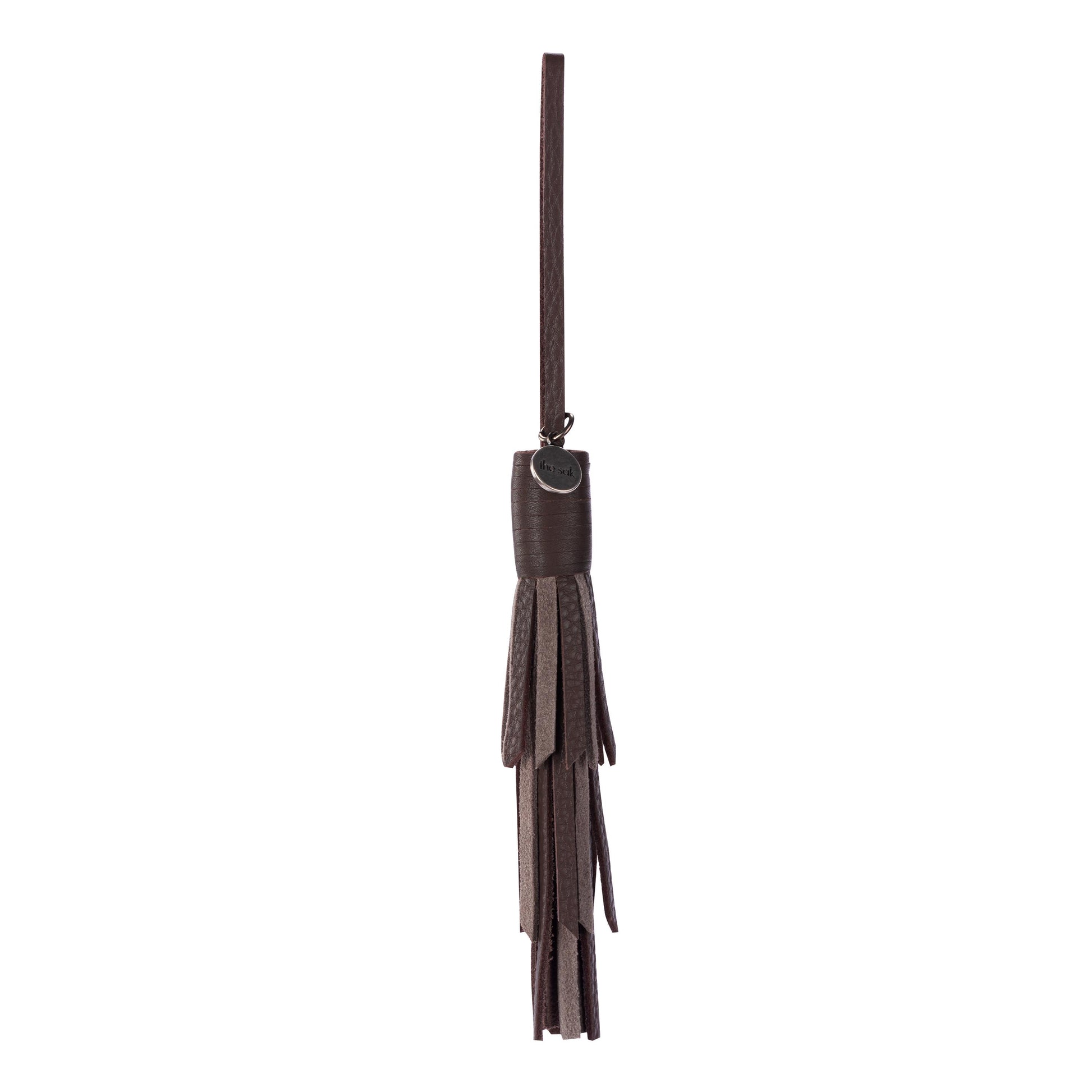 The Sak Cypress Tassel Dangle Leather - Mushroom