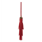Cypress Tassel Dangle - Leather - Scarlet
