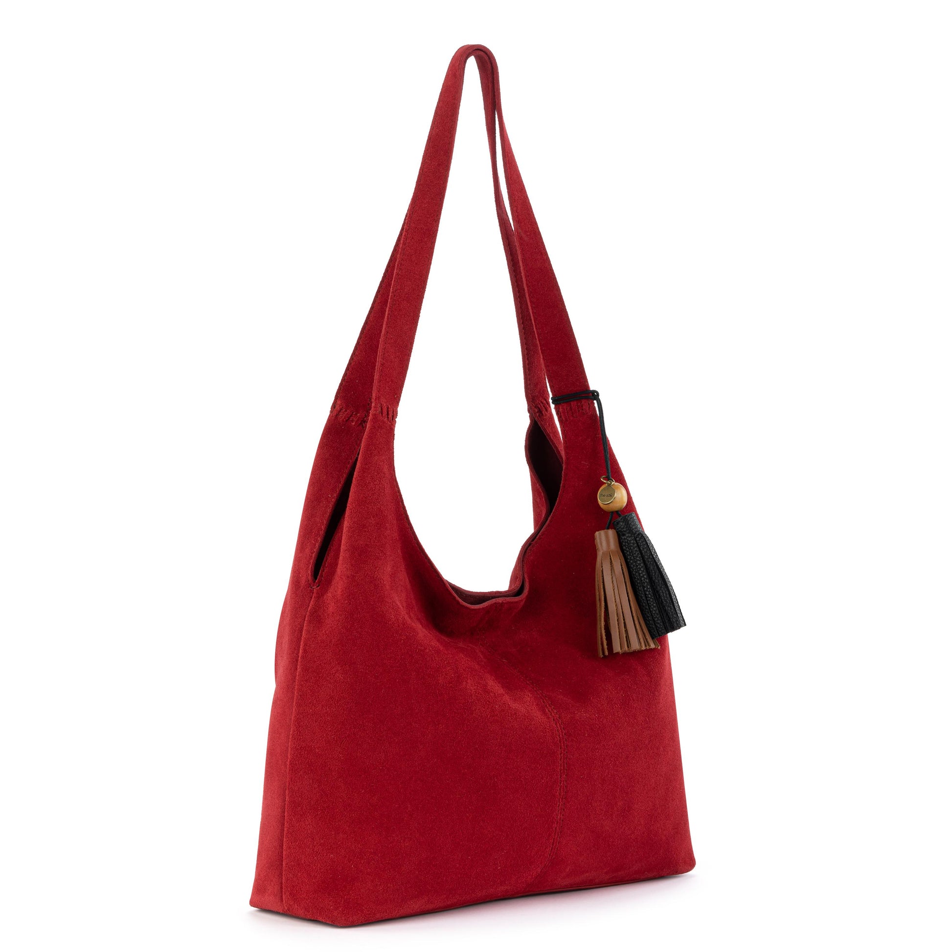 The Sak Huntley Hobo Leather - Scarlet Suede