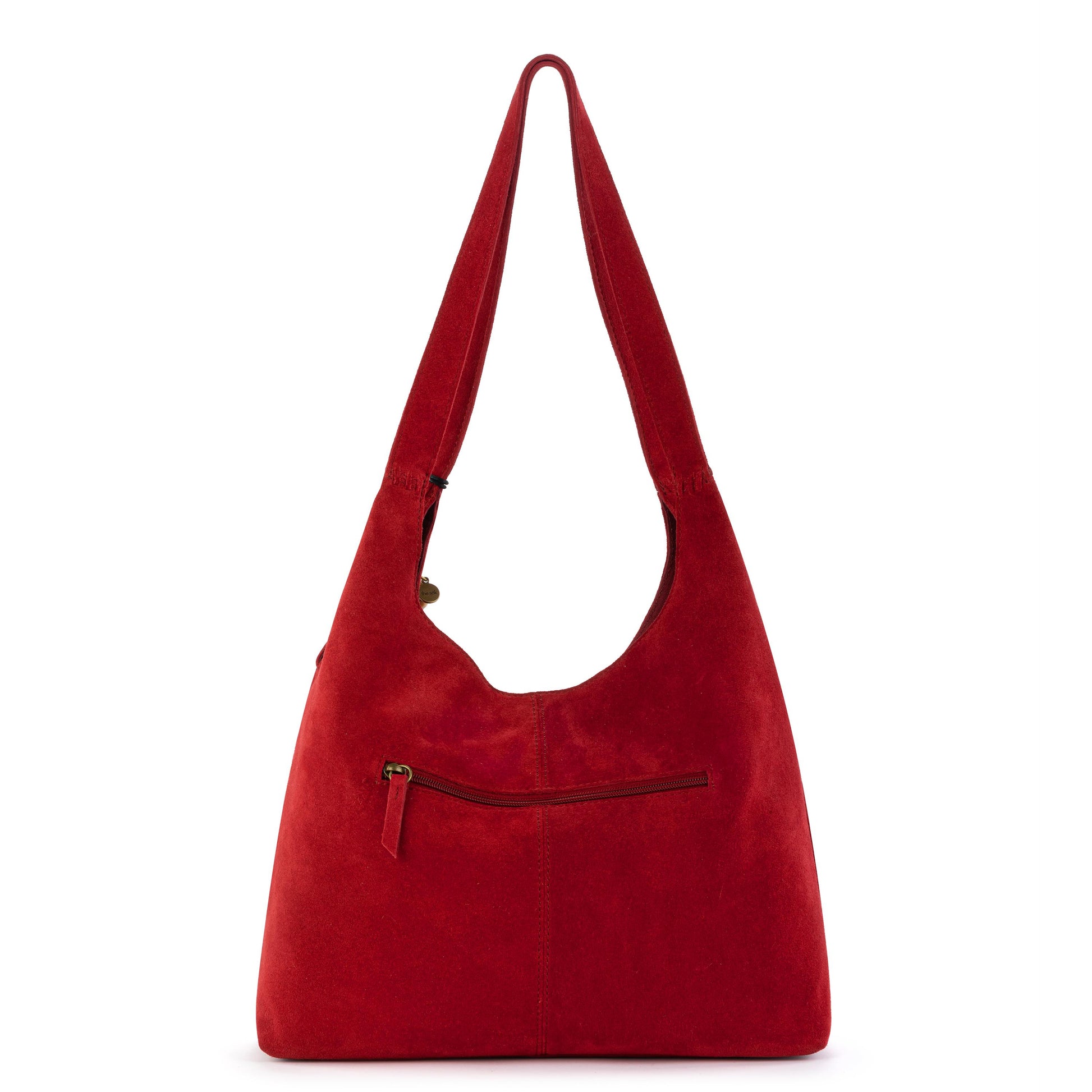 The Sak Huntley Hobo Leather - Scarlet Suede