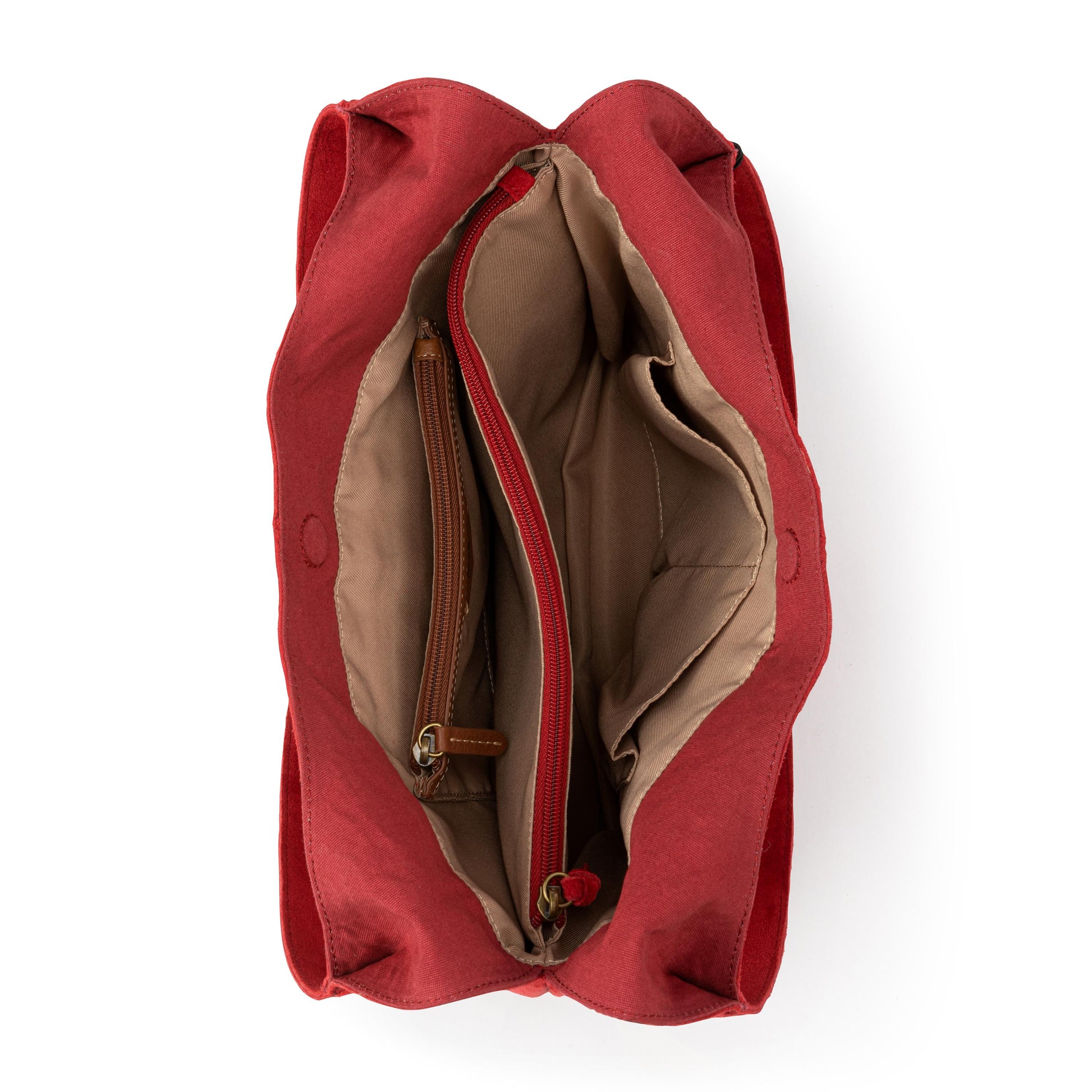 The Sak Huntley Hobo Leather - Scarlet Suede