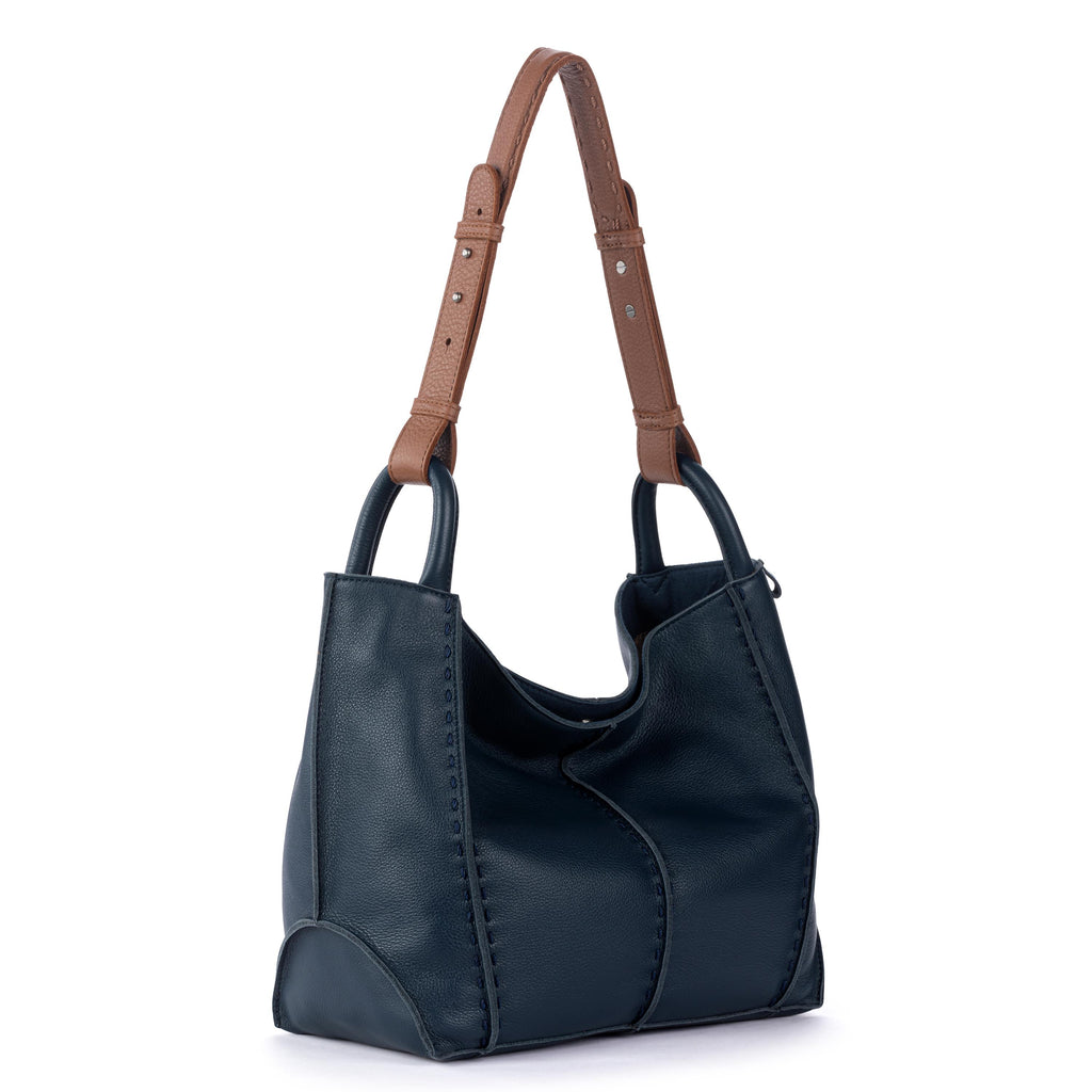 The Sak Los Feliz Medium Tote - Leather - Indigo