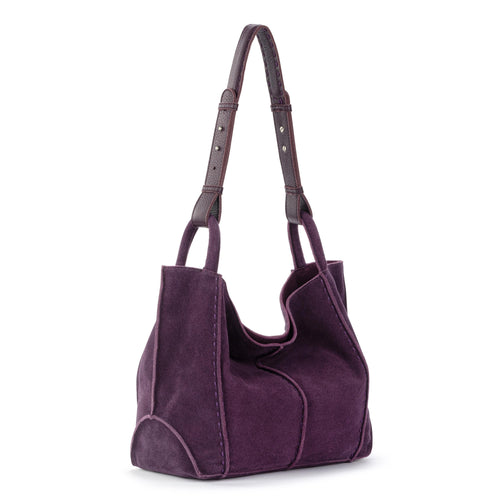 The Sak Los Feliz Medium Tote - Leather - Aubergine Suede