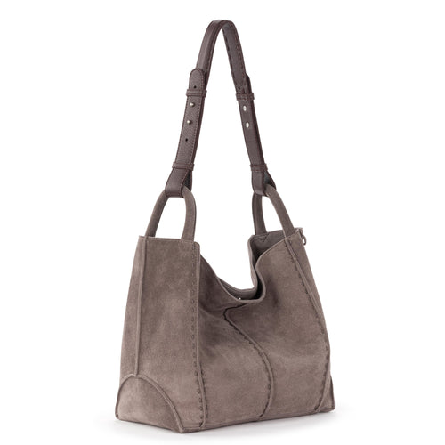 The Sak Los Feliz Medium Tote - Leather - Mushroom Suede