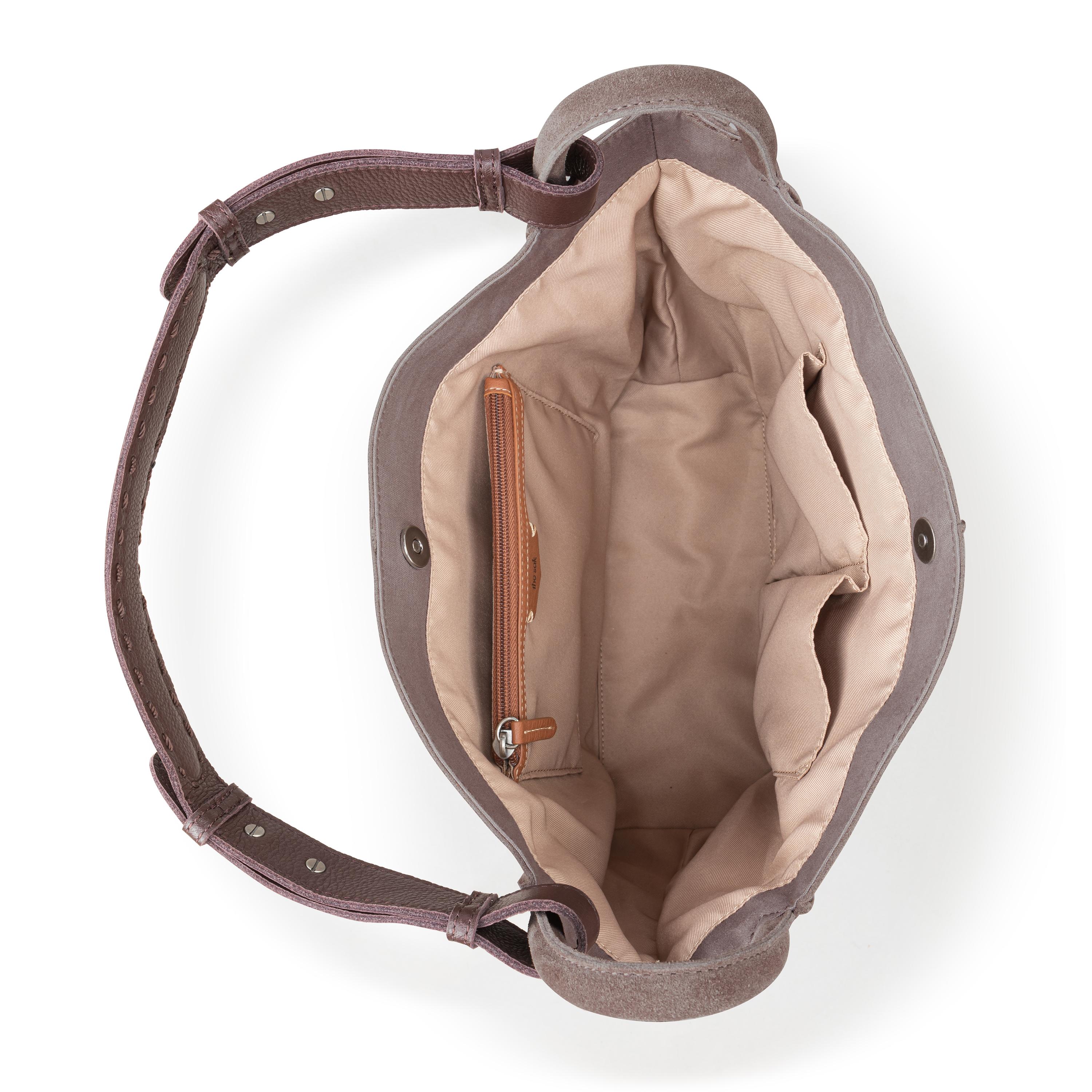 The Sak Los Feliz Medium Tote - Leather - Mushroom Suede
