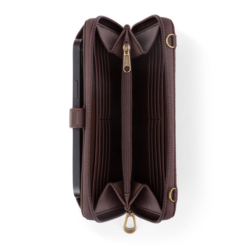 Sakroots Arcadia Smartphone Wallet - Vegan Leather - Mahogany