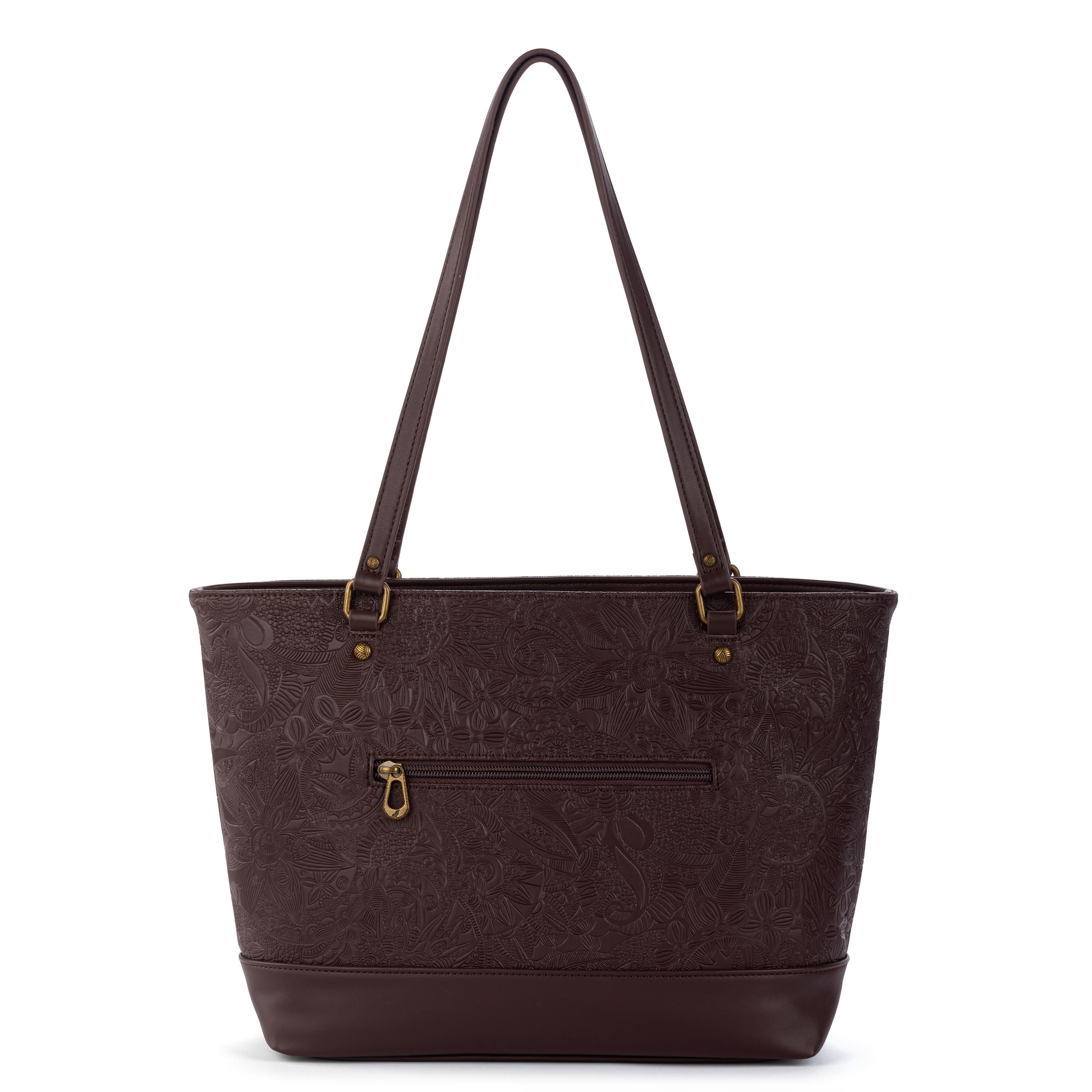 Sakroots Arcadia Metro Tote - Vegan Leather - Mahogany
