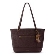 Arcadia Metro Tote - Vegan Leather - Mahogany