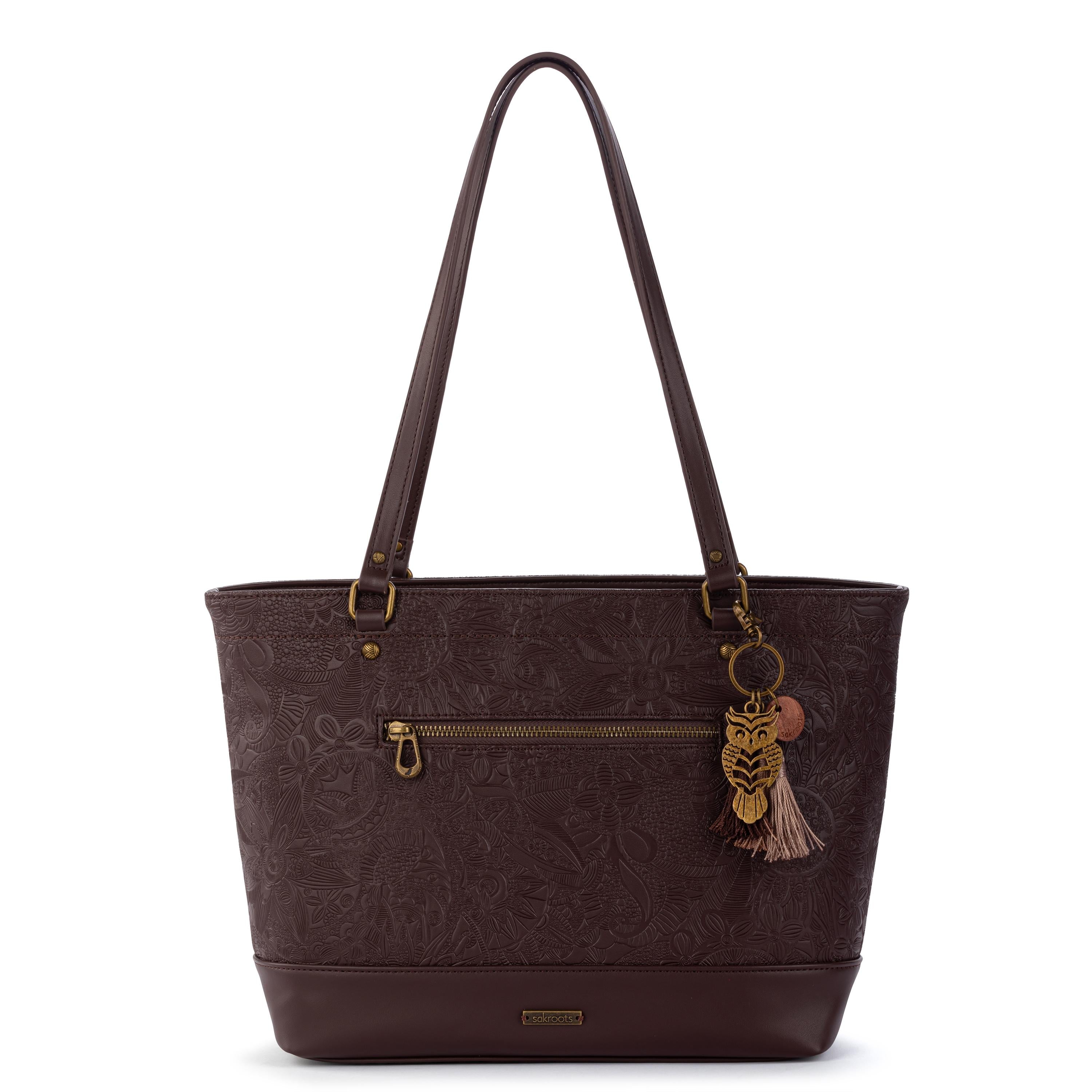 Sakroots Arcadia Metro Tote - Vegan Leather - Mahogany