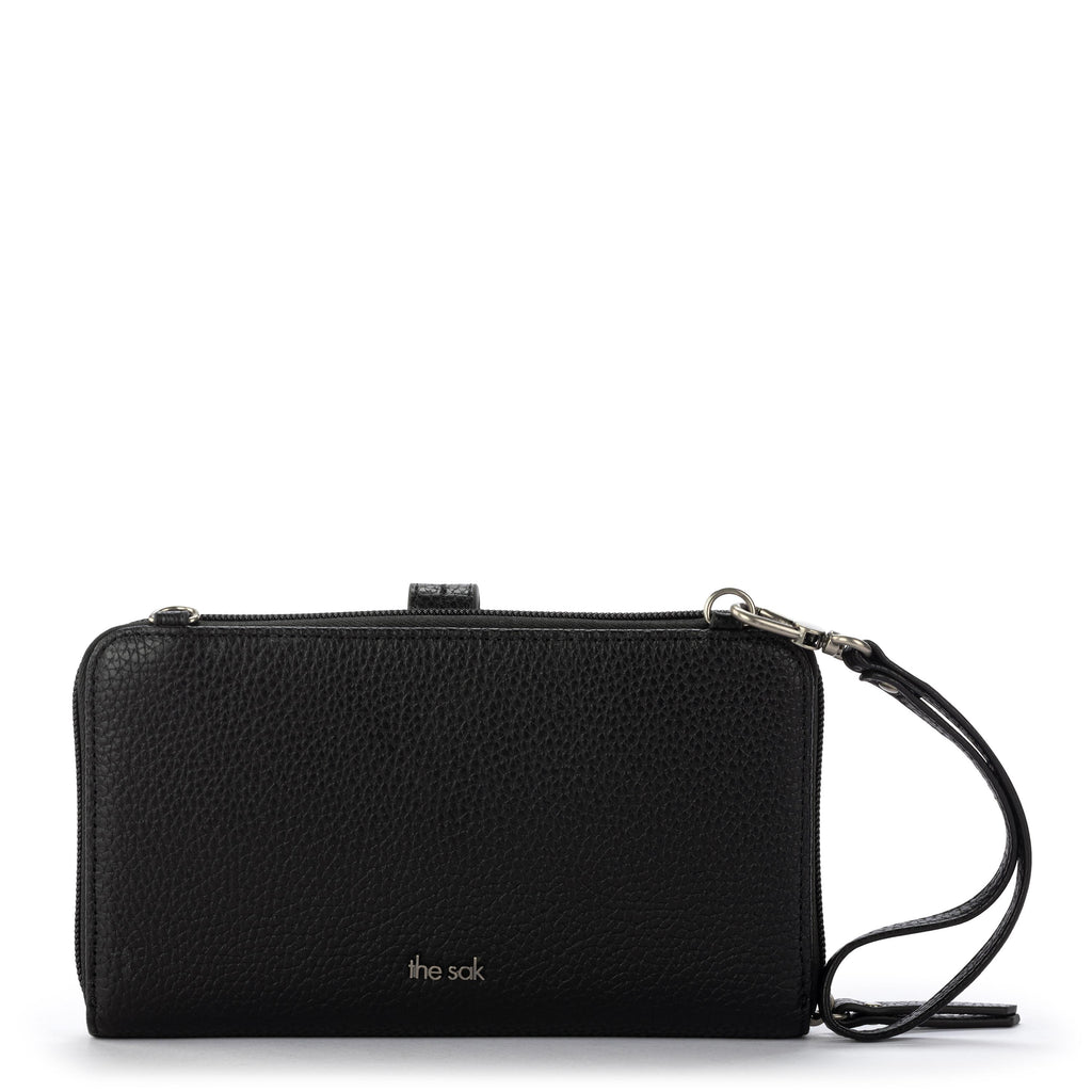 The Sak Iris Smartphone Wallet - Leather - Black Silver Stud
