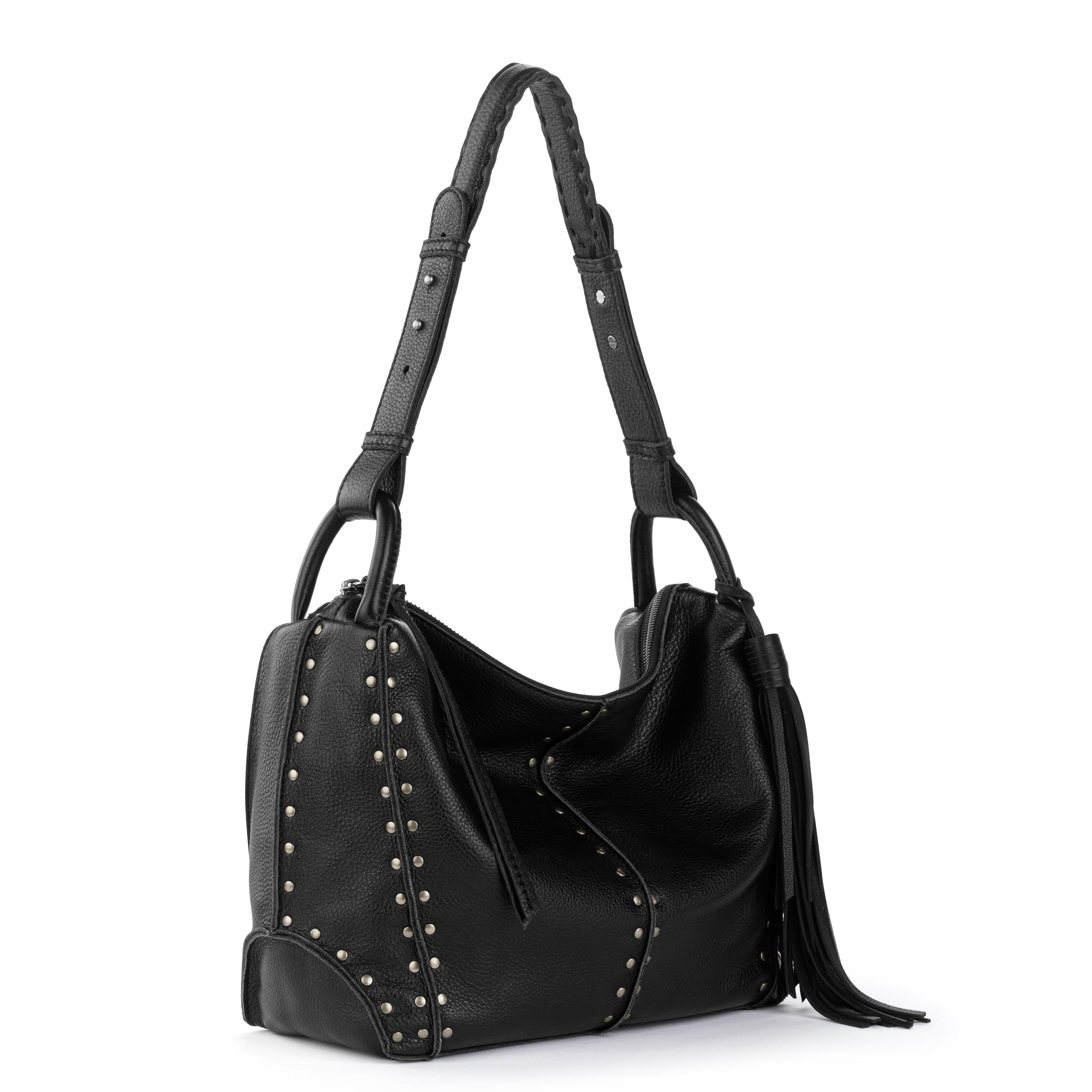The Sak Los Feliz Hobo - Leather - Black Silver Stud