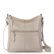 Lucia Crossbody - Leather - Sand Sparkle Suede