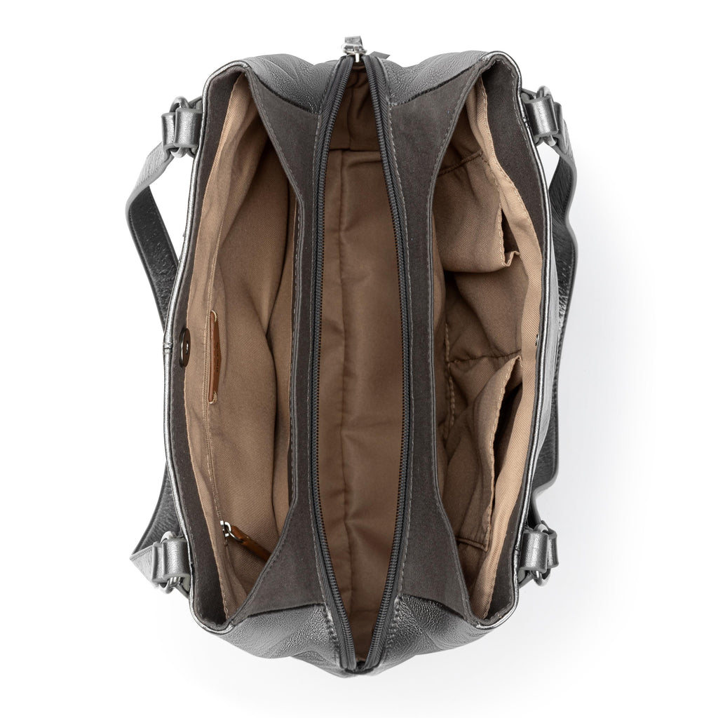 The Sak Melrose Satchel - Leather - Gunmetal