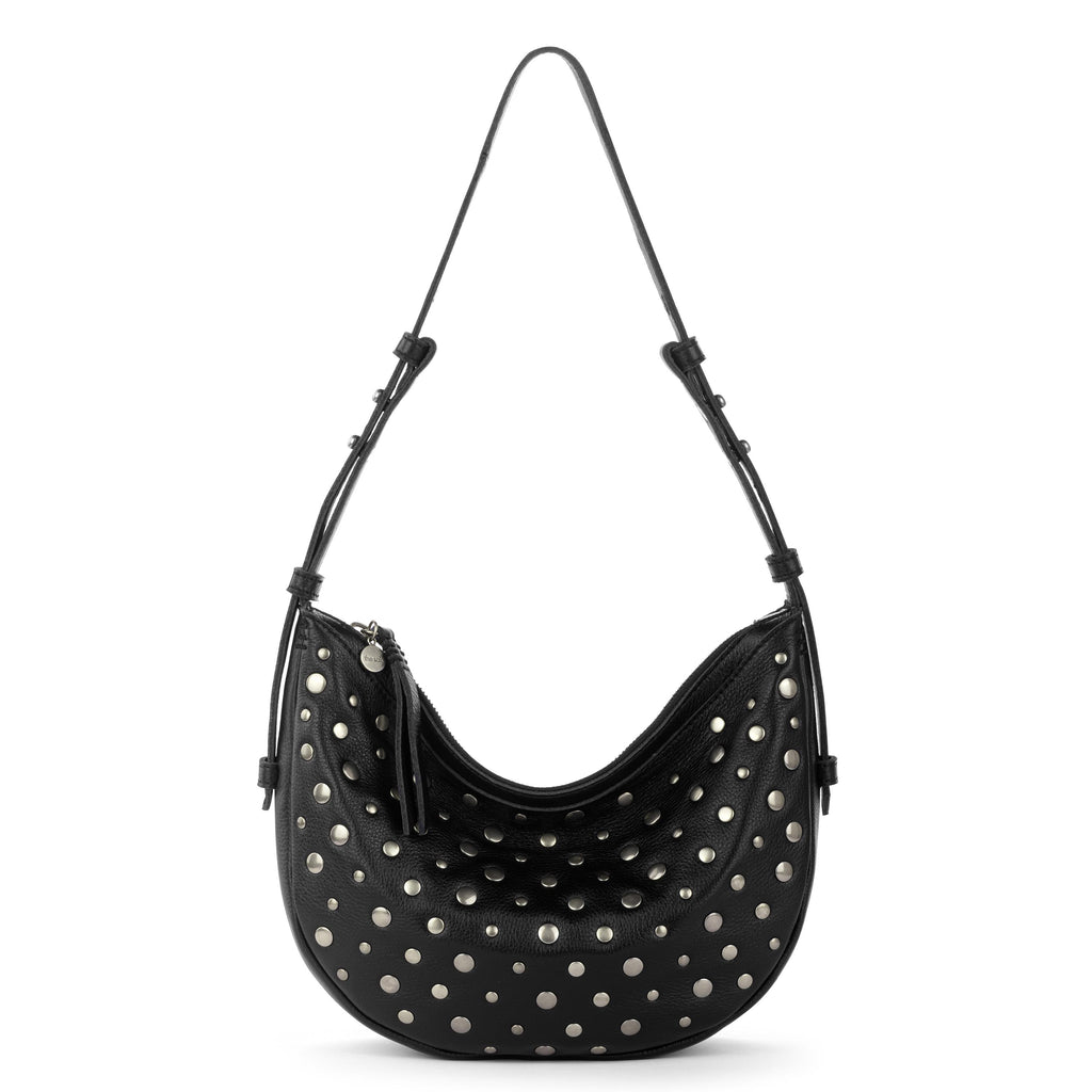 The Sak Tess Shoulder Bag - Leather - Black Silver Stud