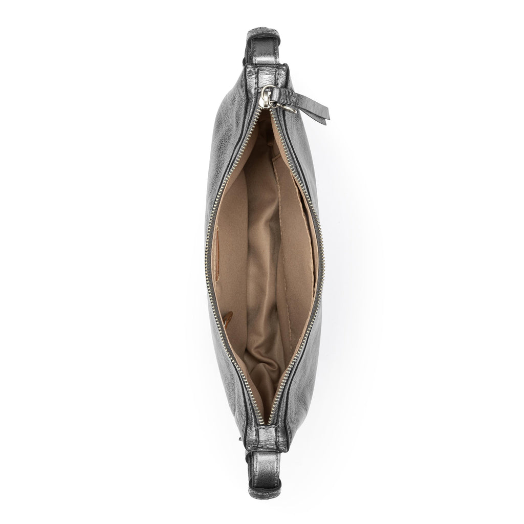 The Sak Tess Shoulder Bag - Leather - Gunmetal