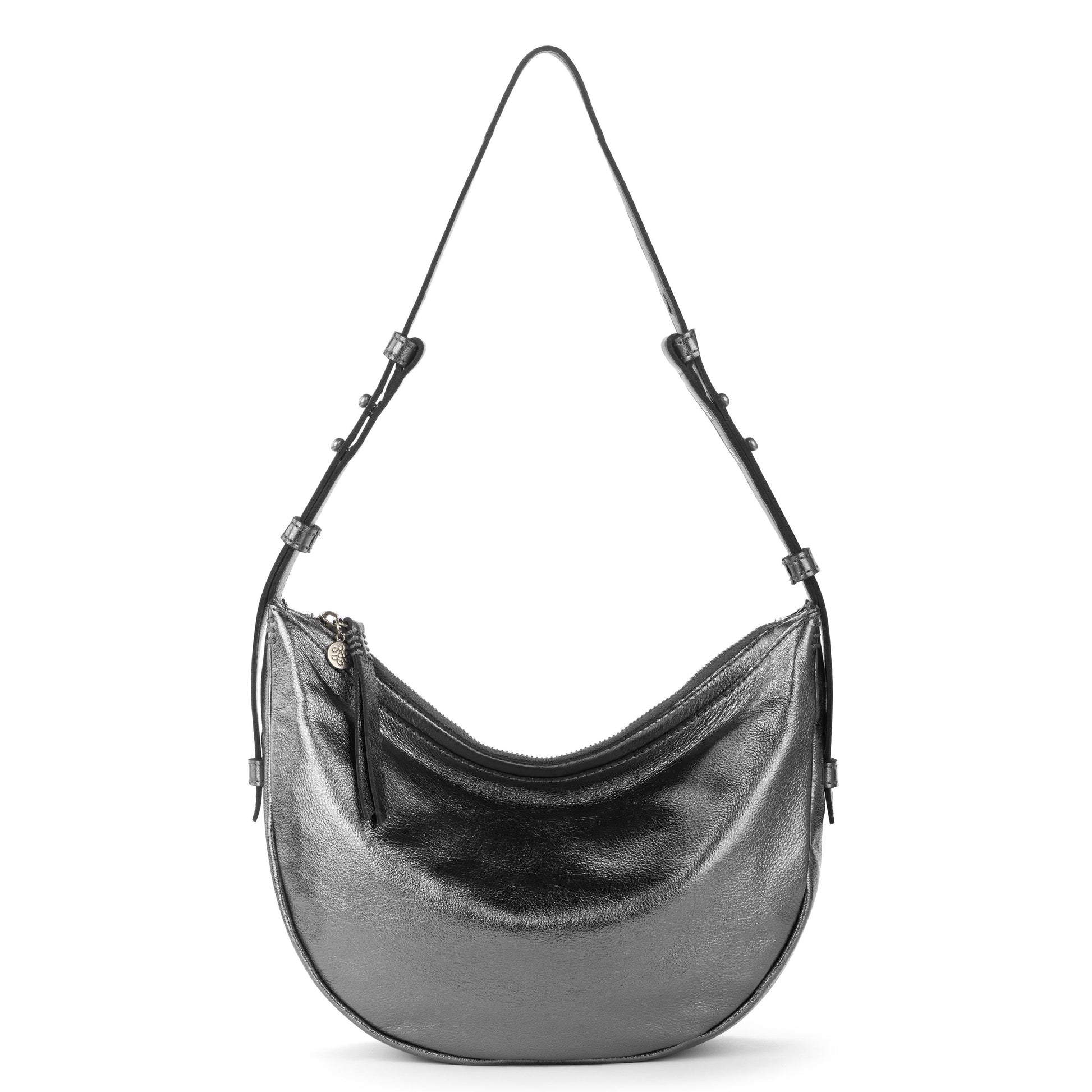 The Sak Tess Crescent Shoulder - Leather - Gunmetal