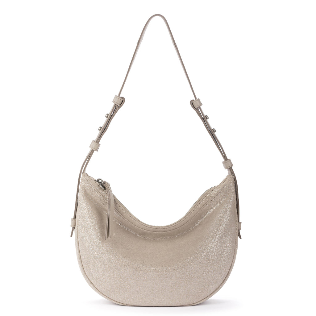 The Sak Tess Shoulder Bag - Leather - Sand Sparkle Suede
