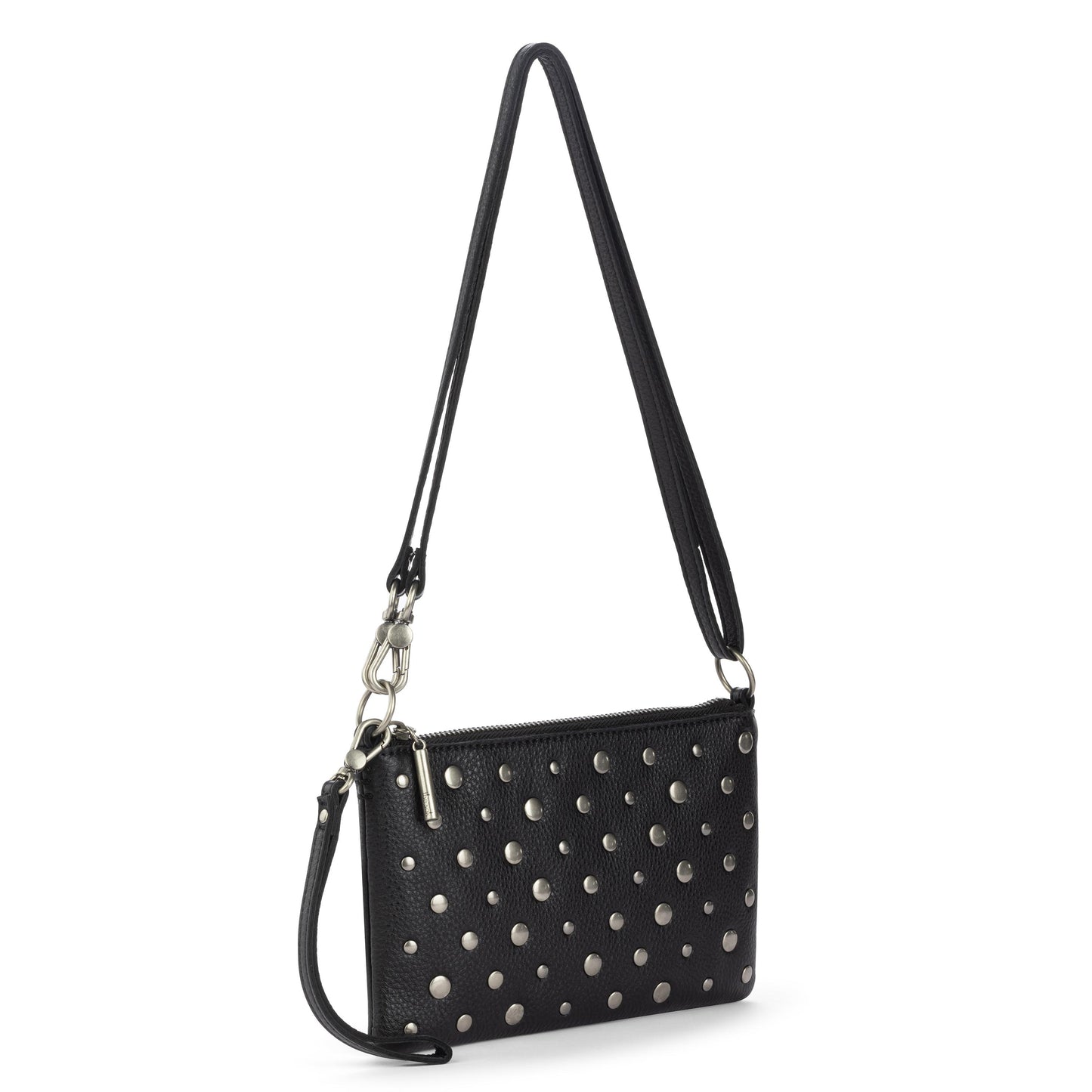 The Sak Vita Convertible Wristlet - Leather - Black Silver Stud