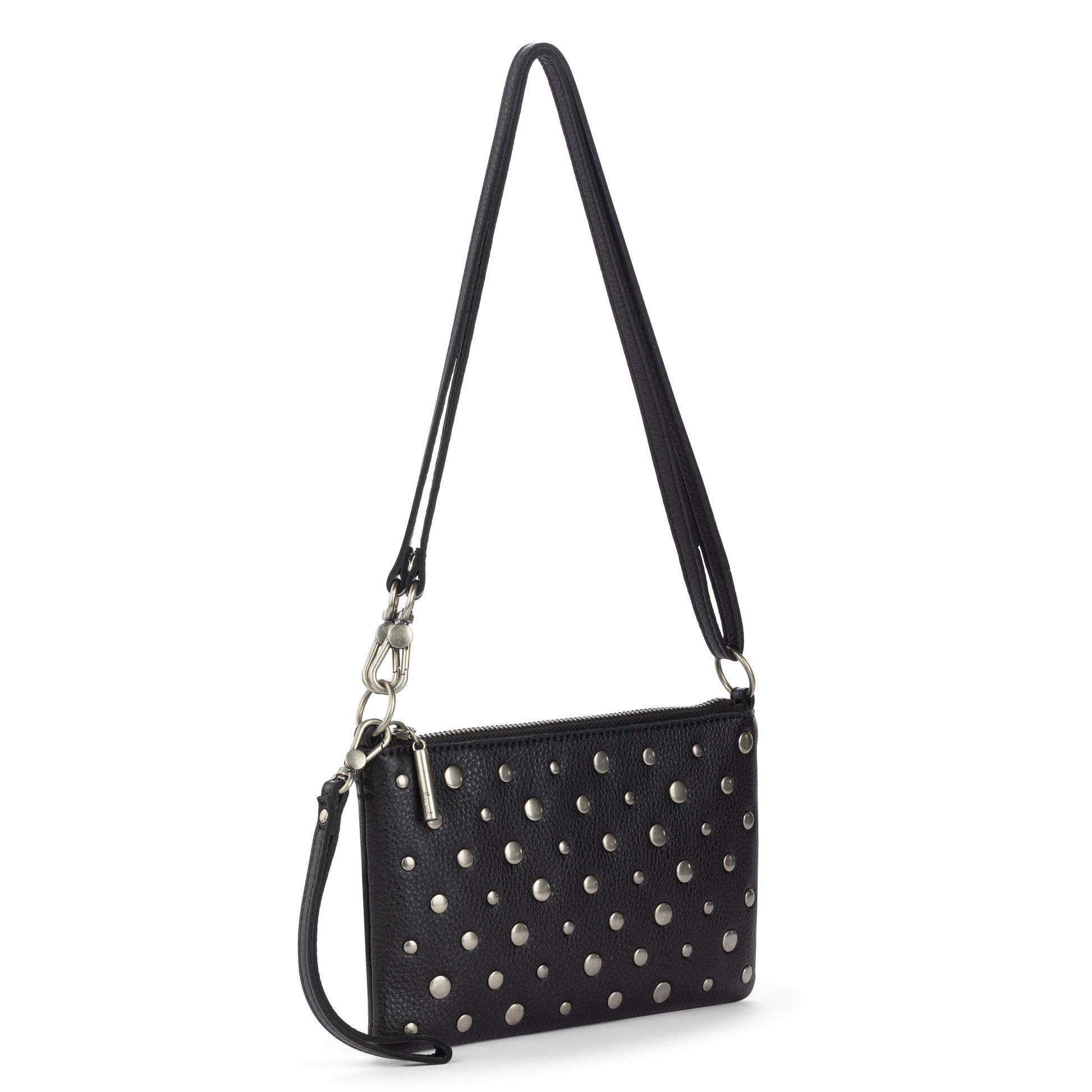 The Sak Vita Convertible Wristlet - Leather - Black Silver Stud