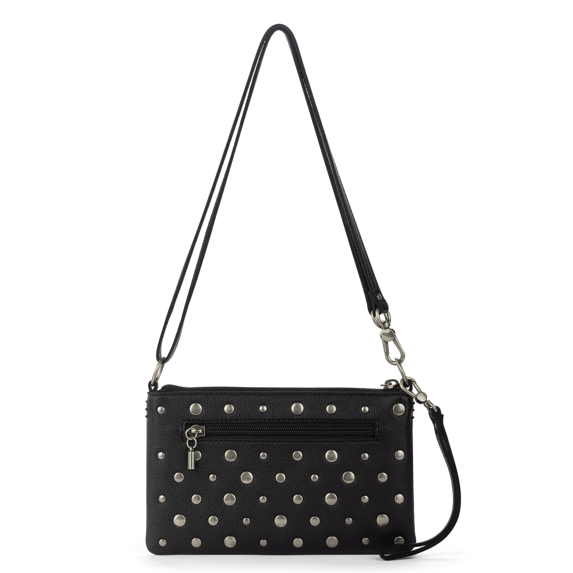 The Sak Vita Convertible Wristlet - Leather - Black Silver Stud