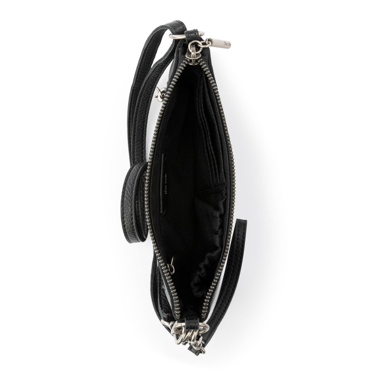 The Sak Vita Convertible Wristlet - Leather - Black Silver Stud