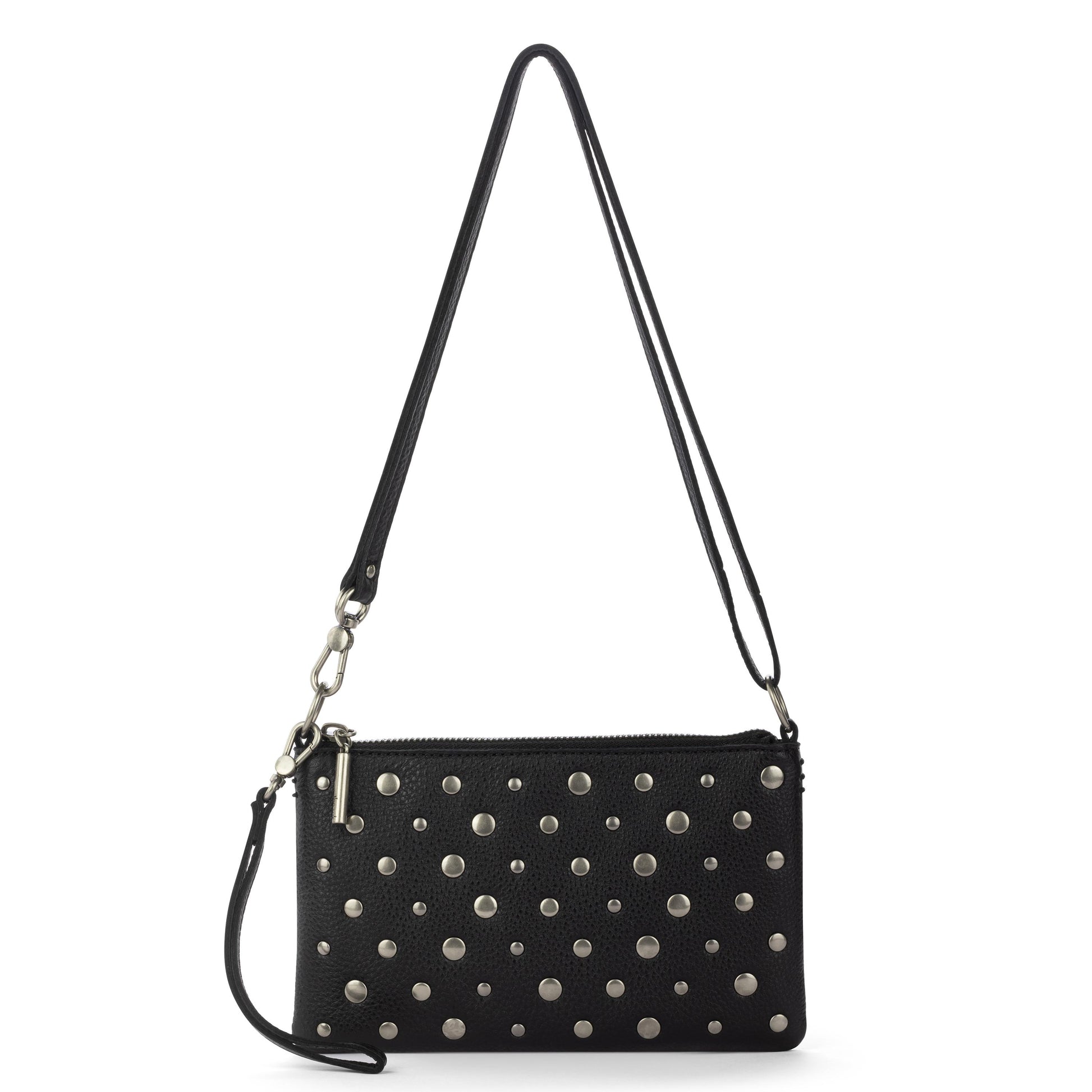 The Sak Vita Convertible Wristlet - Leather - Black Silver Stud