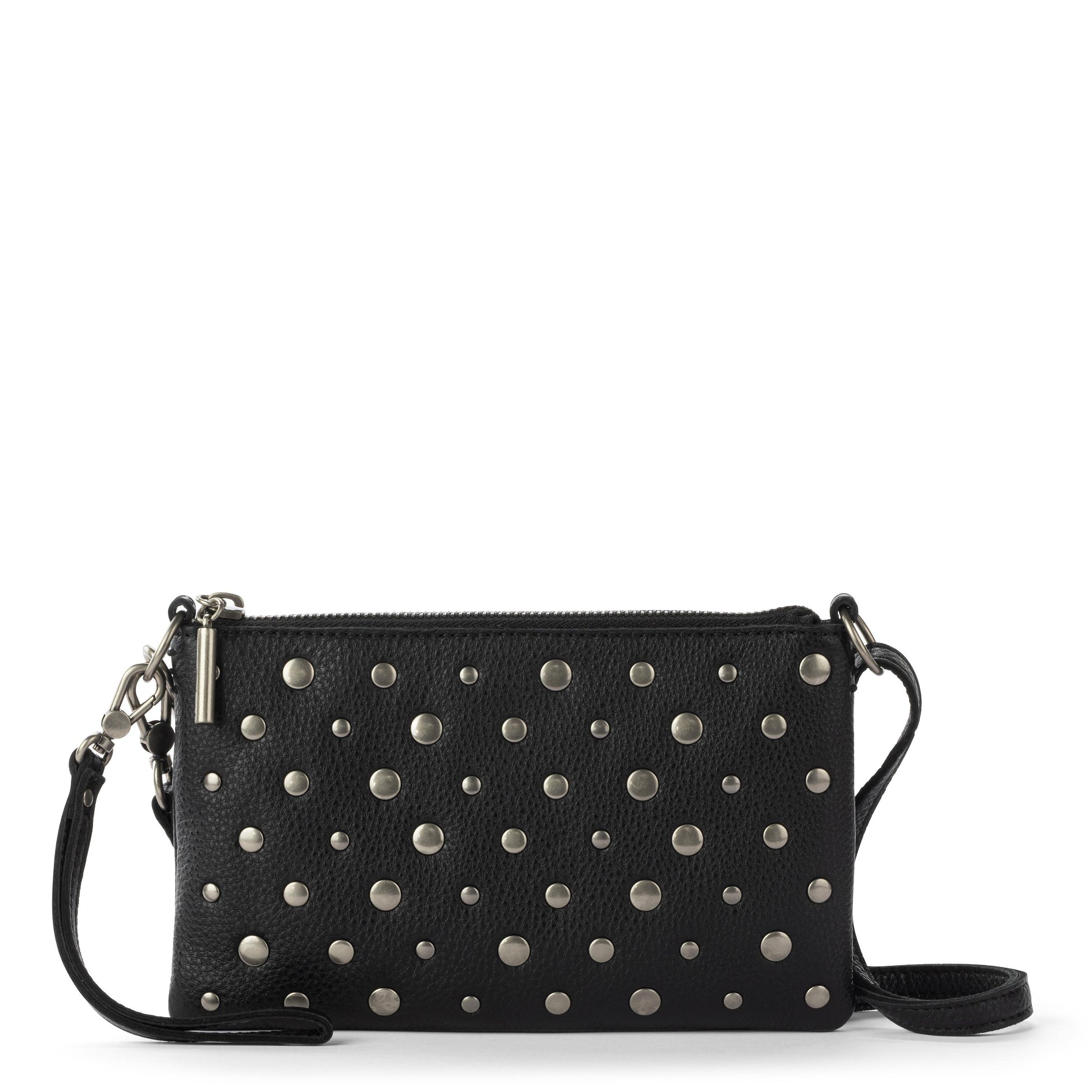 The Sak Vita Convertible Wristlet - Leather - Black Silver Stud