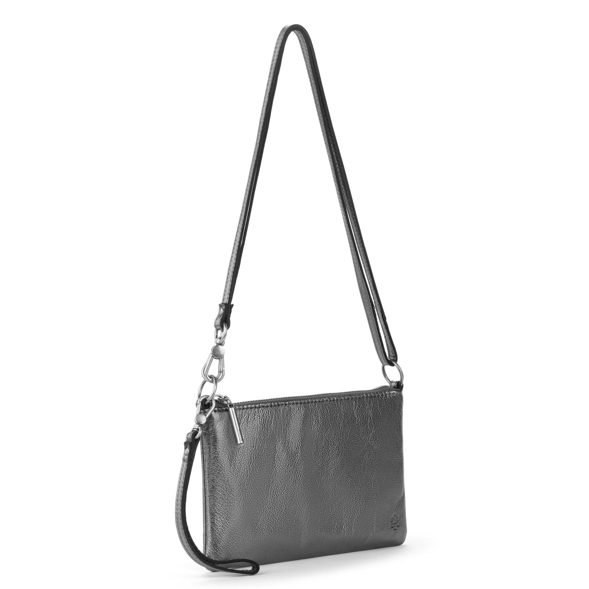 The Sak Vita Convertible Wristlet - Leather - Gunmetal