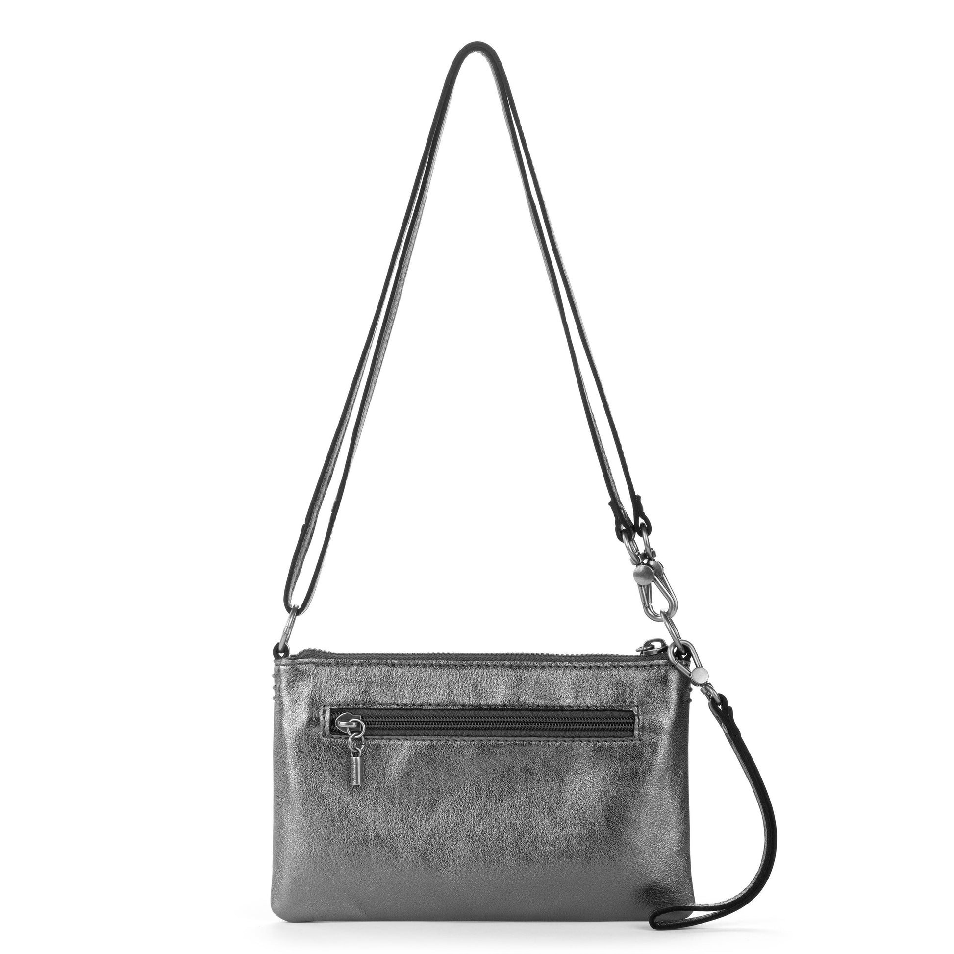 The Sak Vita Convertible Wristlet - Leather - Gunmetal