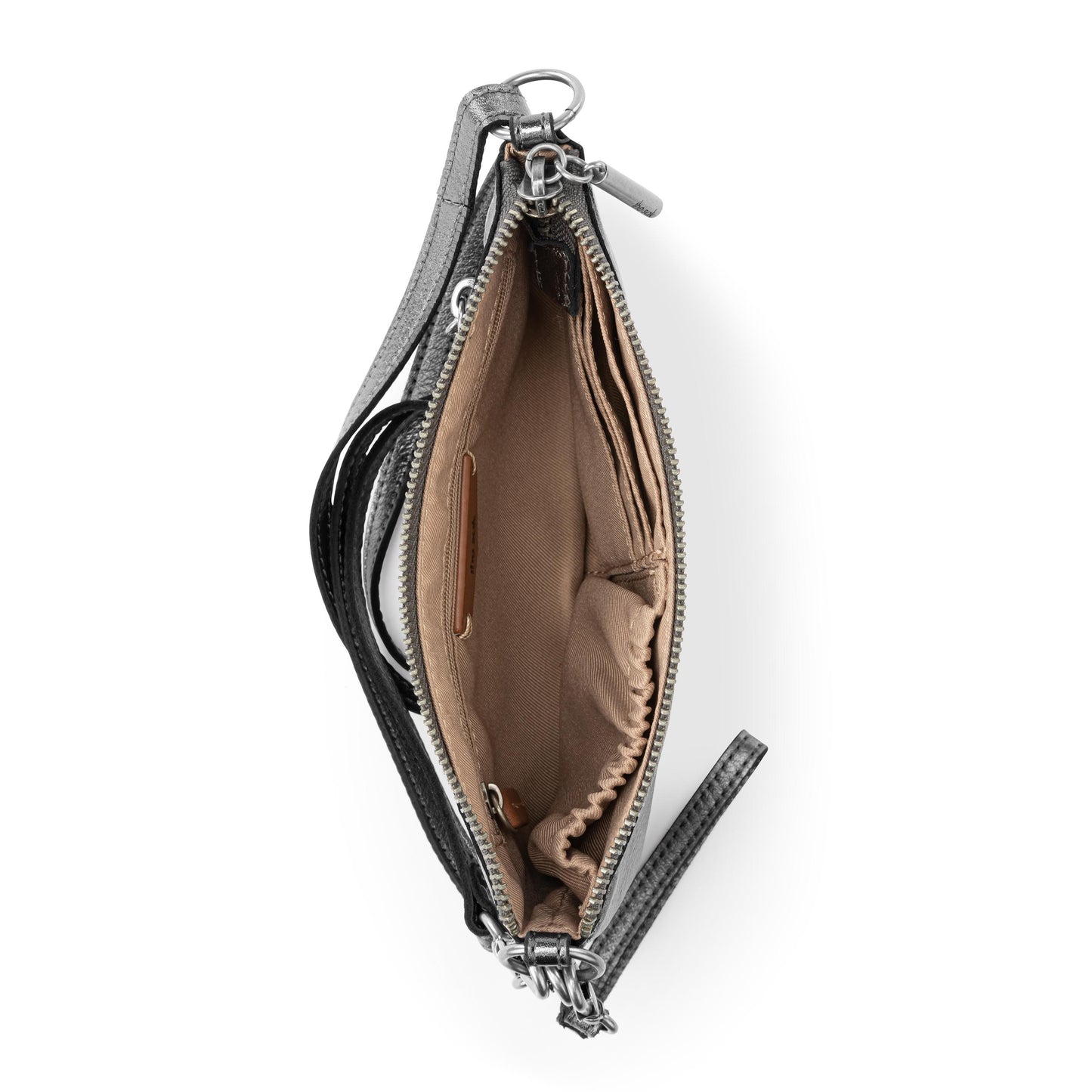 The Sak Vita Convertible Wristlet - Leather - Gunmetal