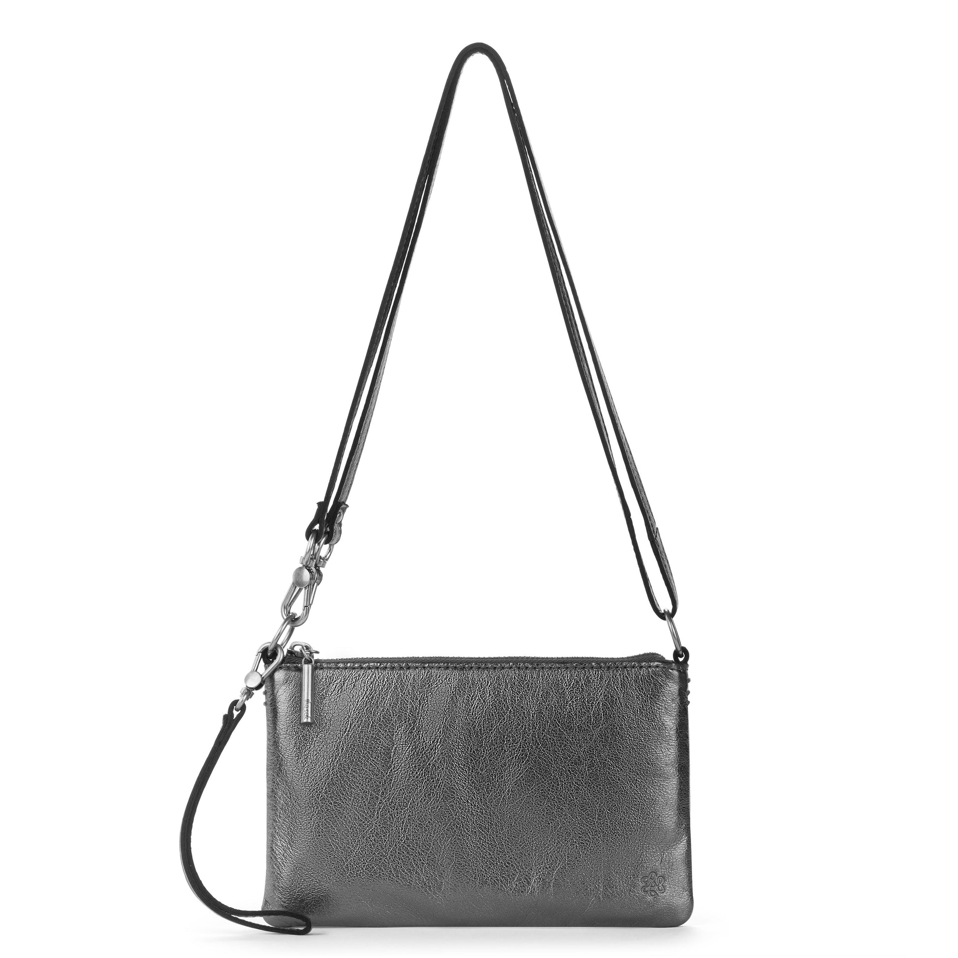 The Sak Vita Convertible Wristlet - Leather - Gunmetal