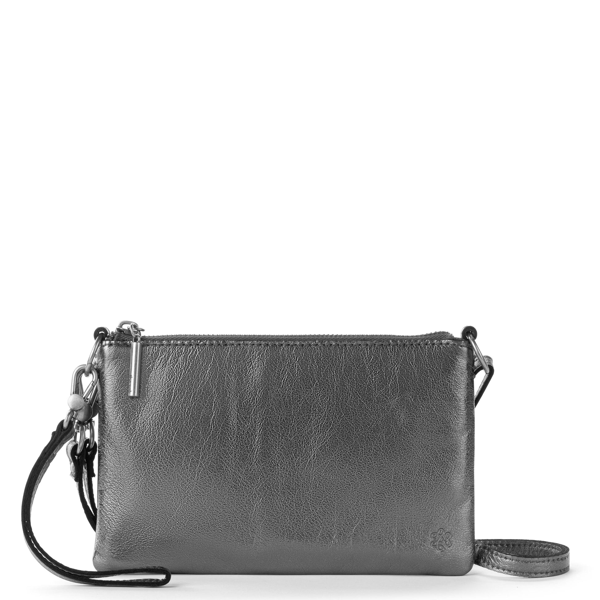 The Sak Vita Convertible Wristlet - Leather - Gunmetal
