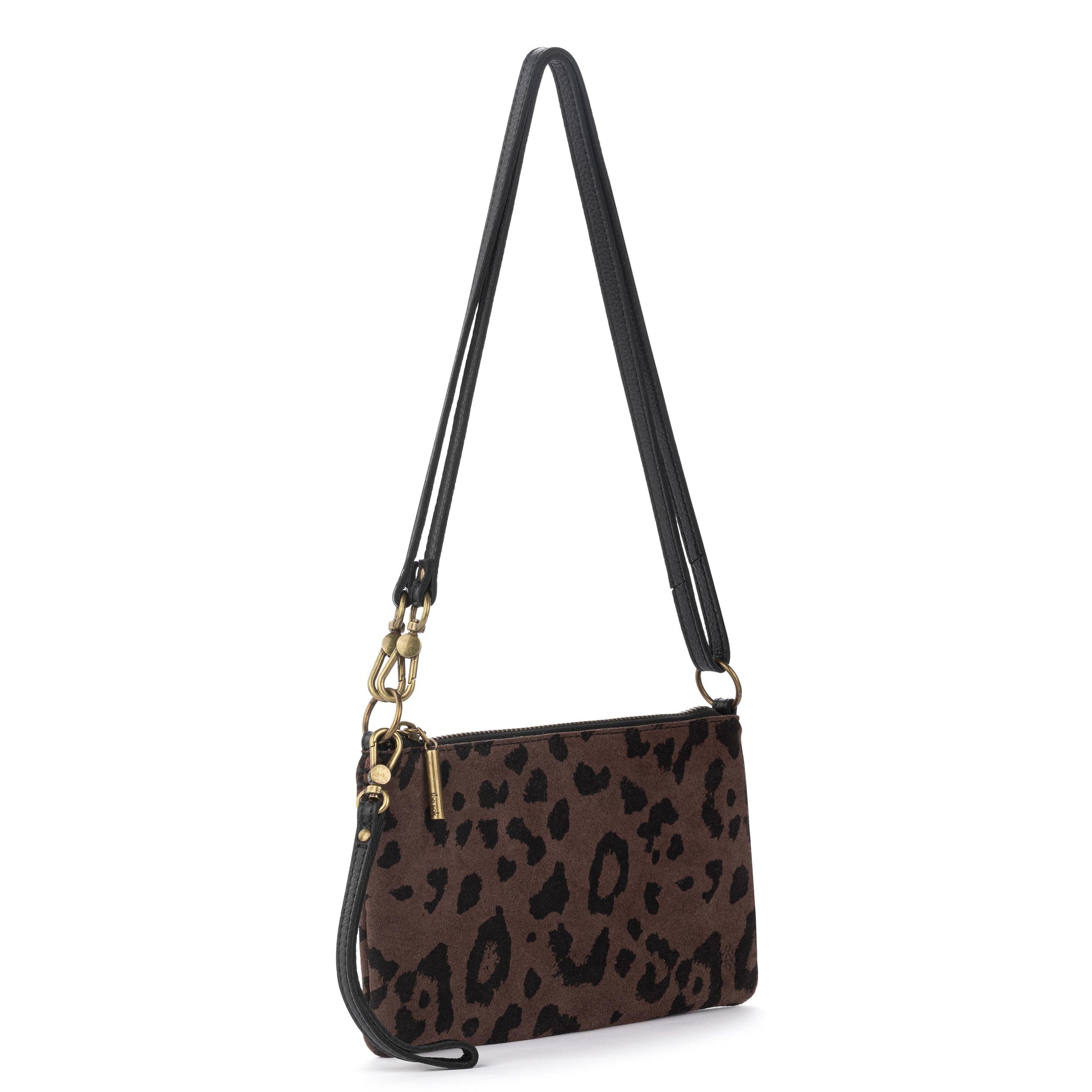 The Sak Vita Convertible Wristlet - Leather - Leopard Suede